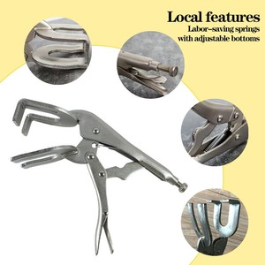 Pince de serrage en acier de 9 pouces pour soudure, pince de soudage en U, pince à souder pour tuyaux, pince à soudure bout à bout, outils à main - Product Image 2