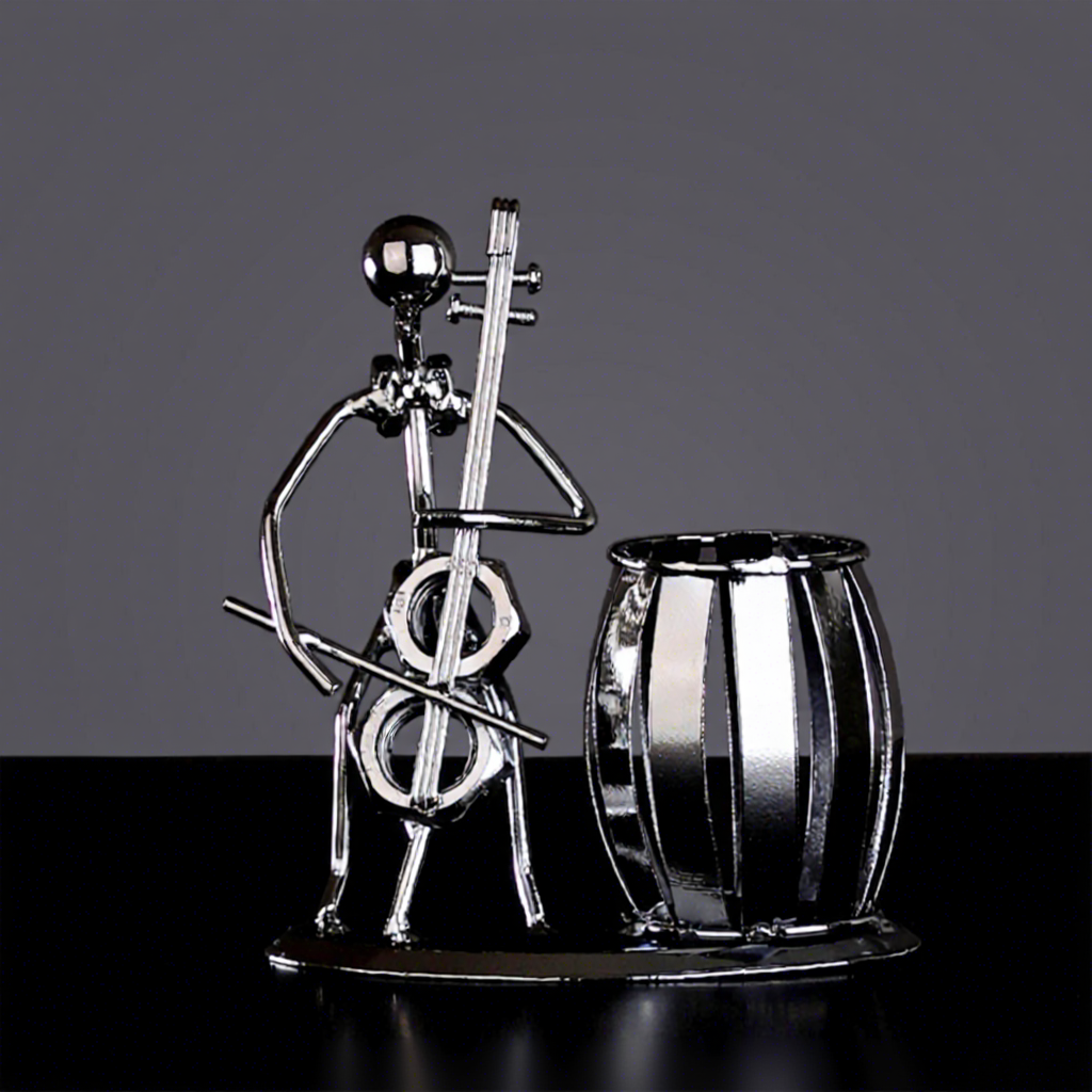 Iron man band pen holder-cello