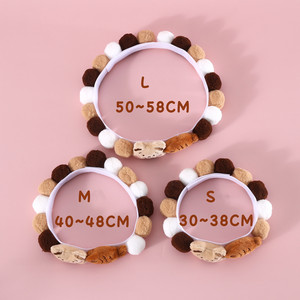 ชุดของขวัญสัตว์เลี้ยงสำหรับคริสต์มาส ปลอกคอตุ๊กตาขนนุ่มพร้อมกระดิ่ง หมวกต้นคริสต์มาส ขนสีสันสดใส สร้อยคอสำหรับสุนัขและแมว อุปกรณ์ตกแต่งวันหยุด - Product Image 2