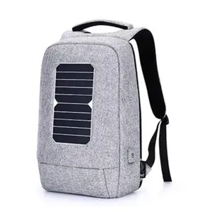 2020กระเป๋าเป้สะพายหลังนุ่มพลังงานแสงอาทิตย์กับ USB ชาร์จแล็ปท็อปกันน้ำกระเป๋าเป้สะพายหลังพกแผงเซลล์แสงอาทิตย์กระเป๋า