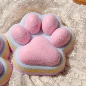 Jouet anti-stress géant en peluche floquée en forme de patte de chat, arc-en-ciel, Kawaii Mochi, à presser, doux, pour soulager le stress, idéal pour les fêtes, produit phare - Product Image 4