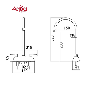 Commercial Kitchen Mixer Faucet Tap Double Handle With 2 Holes ss304 Ceramic Faucet for Hotel Use and Professional Food Washing - Product Image 2