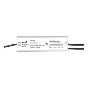 Controlador LED UL/CUL de 250 W, Impermeable IP67, Alto Factor de Potencia >0.95, Transformador de Fuente de Alimentación de Luz LED de Voltaje Constante de CA 100-277 V a CC 12 V 24 V - Product Image 3
