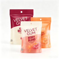 Sachets en plastique refermables à valve, imprimés offset, de qualité alimentaire, résistants à l'humidité, pour l'emballage de bonbons gélifiés aux fruits acidulés