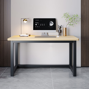 Modern Minimalist <b>Computer</b> <b>Desk</b> White Wood Grain Office Study <b>Desk</b> Simple Design Bedroom Home Workspace Furniture - Product Image 4