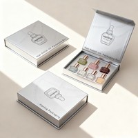 Boîte vide en carton personnalisée pour bouteille de soin des ongles en gel Boîtes magnétiques en papier pour vernis à ongles Boîte d'emballage de parfum biodégradable