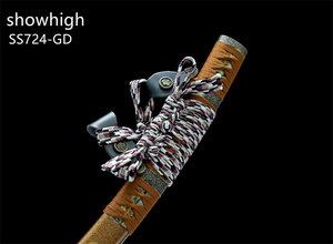 Épée Dachi Katana Marron Décorative Fonctionnelle Faite à la Main pour Cosplay et Collection SS724GD - Product Image 6