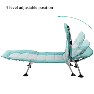 Bông ngoài trời nhiệm vụ nặng nề người lớn gấp vỏ Ngao giường cắm trại đệm có thể điều chỉnh cắm trại cot kích thước đầy đủ - Product Image 5