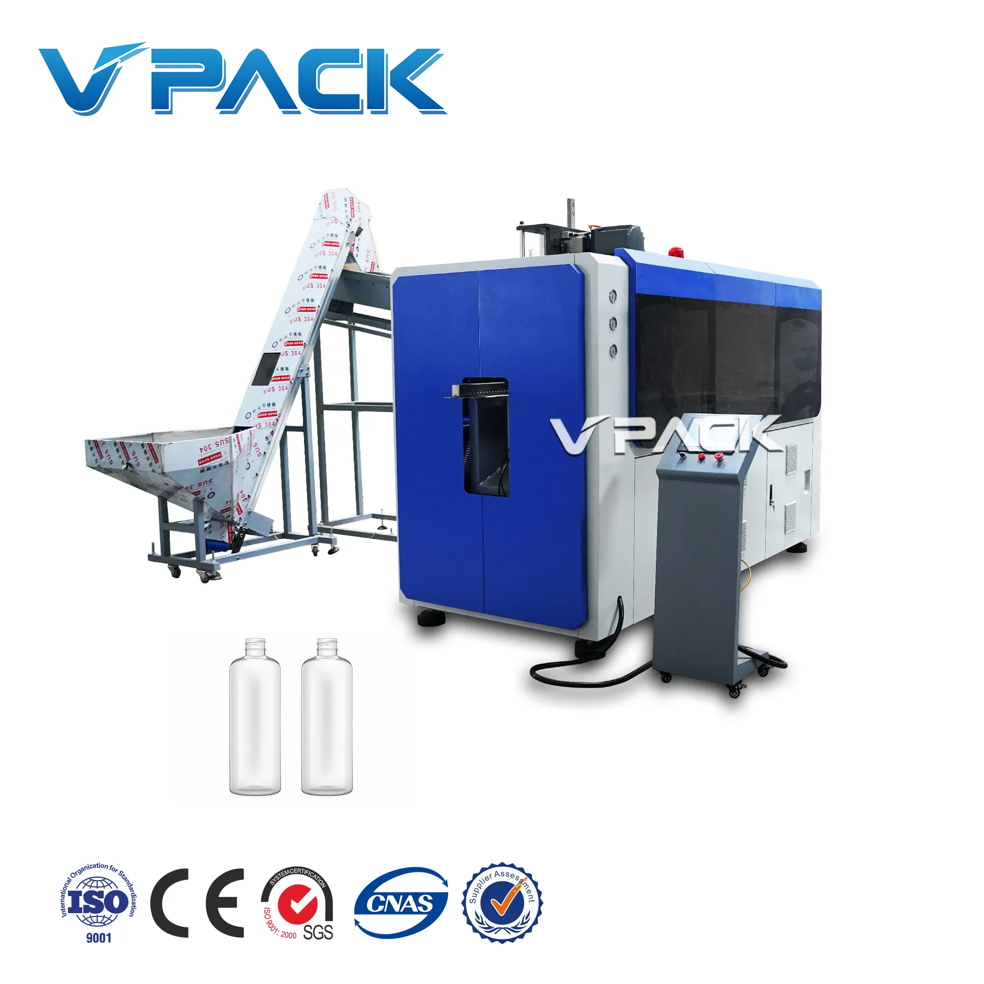 200-2000 ML pet bottle automatic blow molding machine v pack Factory supply cheat price high production advanced servo motor