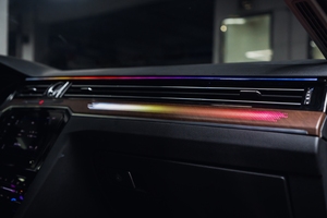 Luce ambientale dinamica in legno di carbonio per Volkswagen VW artion 2019-2020 <span class=keywords><strong>Passat</strong></span> B8 accessori per illuminazione interna a LED - Product Image 5