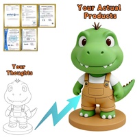 Figurine d'action en PVC personnalisée, collectionnable, crocodile 3D, écologique, logo personnalisé, OEM, cadeaux pour les passionnés d'anime, couleur personnalisée