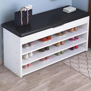 Étagère de <span class=keywords><strong>rangement</strong></span> en bois à 3 niveaux, organisateur moderne pour <span class=keywords><strong>chaussures</strong></span>, armoire blanche, pour coussins, mobile, idéal pour la maison - Product Image 1