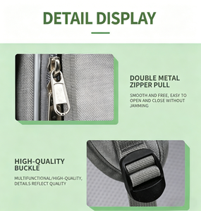 <span class=keywords><strong>Borsa</strong></span> Trasportino Multifunzionale Traspirante con Ruote per Conigli, Pappagalli e Uccelli di Piccola Taglia, per Uso Esterno, Grande - Product Image 3