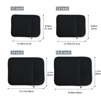 Housse d'ordinateur portable souple en mousse imperméable et durable de 6, 8, 10, 11 pouces avec logo personnalisé, étui de protection antichoc, fermeture à poignée multicolore