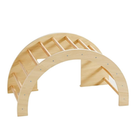 Vente en gros de meubles d'intérieur pour enfants pour salle de sport, arc d'escalade en bois, arc à bascule Montessori, arc d'escalade, table sensorielle
