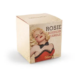 Marilyn Monroe Valentinstag Geschenkbox braune Kraftpapier-Schachtel mit Knopfleiste Bodenbox