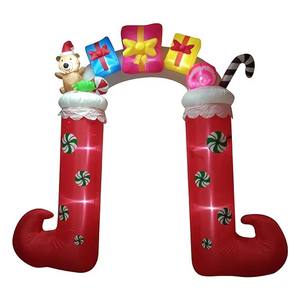 Aufblasbare Weihnachtsdekoration für den Außenbereich, riesiger Lebkuchen-Torbogen, aufblasbare Weihnachtsdekoration für den Garten - Product Image 6