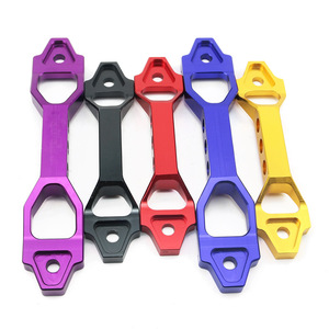 Auso-Racing Aluminum Alloy Battery <b>Bracket</b> For Honda Civic 2002-2005 Red Long And Short Specification - Product Image 5