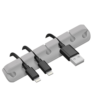 Clip de <span class=keywords><strong>Cable</strong></span> de Silicona Multifuncional, Organizador de <span class=keywords><strong>Cable</strong></span> USB Adhesivo Fuerte, Gestión Eficiente de Cables, Entrega Rápida en Stock - Product Image 4