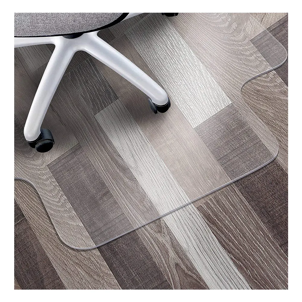 Cadeira de PVC dobrável personalizada Protect Mat Limpar nenhuma pilha Cadeira Mat para Home Office Multifuncional Hard Floor Chair Mats