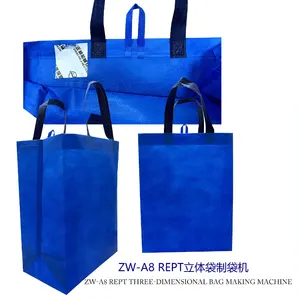ZW-A8 Automatic RPET/tecido não tecido shopping box bag faz a máquina com alça online