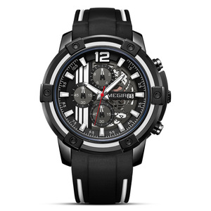 Nuevo reloj de cuarzo con visualización de fecha esqueletizada y esfera grande; reloj de pulsera de cuarzo para hombre moderno y elegante. - Product Image 6