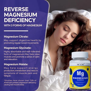 Gomitas de magnesio personalizables al por mayor apoyo para la salud del corazón y el sueño suplementos de hierbas caramelos de goma - Product Image 3