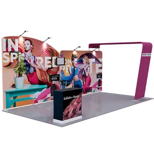 Fashionable aluminum advertising display modular booth exhibition for trade show