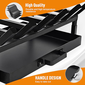 Grille <span class=keywords><strong>de</strong></span> foyer en fer avec 6 barres <span class=keywords><strong>de</strong></span> <span class=keywords><strong>support</strong></span>, pour poêle d'intérieur et <span class=keywords><strong>extérieur</strong></span>, <span class=keywords><strong>support</strong></span> pour bois <span class=keywords><strong>de</strong></span> chauffage - Product Image 6