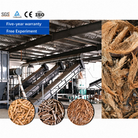 Ligne de production de granulés de coque de noix de coco LANE, machine à granulés de biomasse à partir de déchets de palmier, copeaux de bois, sciure de bois, fournisseur d'usine