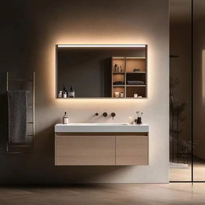 Mueble <span class=keywords><strong>de</strong></span> baño montado en la pared, juego <span class=keywords><strong>de</strong></span> <span class=keywords><strong>tocador</strong></span> <span class=keywords><strong>de</strong></span> baño americano <span class=keywords><strong>de</strong></span> 36 pulgadas, mueble <span class=keywords><strong>de</strong></span> baño <span class=keywords><strong>con</strong></span> <span class=keywords><strong>espejo</strong></span> y lavabo - Product Image 2