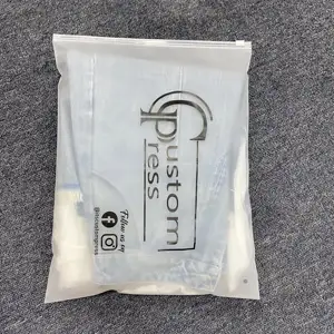 Umwelt freundliche benutzer definierte Kunststoff Frosted Zip Lock Tasche für Kleidung/T-Shirt/Badeanzug/Baby kleidung/Kosmetik Frosted Clear Zipper Bag