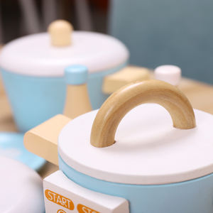 บทบาทการเล่นเครื่องทำกาแฟเครื่องปั่นผลไม้เตาอบ,ของเล่นไม้เครื่องปิ้งขนมปังชุดครัวของเล่นทำอาหารชุดครัวสำหรับเด็กเด็กผู้ชายเด็กผู้หญิง - Product Image 5