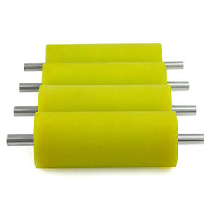 Rulli trasportatori e alberi di trasmissione generosi prodotti in gomma rivestiti in Silicone PU (poliuretano) Non alimentati - Product Image 3