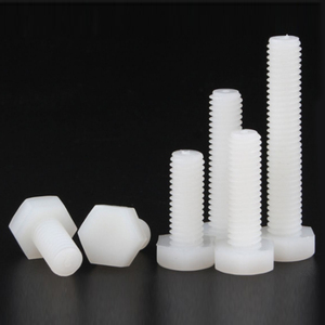 Nylon Outer Hexagonal Bolt Pa66 White Plastic <strong>Screw</strong> M5 M6 M8 M10 M12 10pcs - Product Image 5