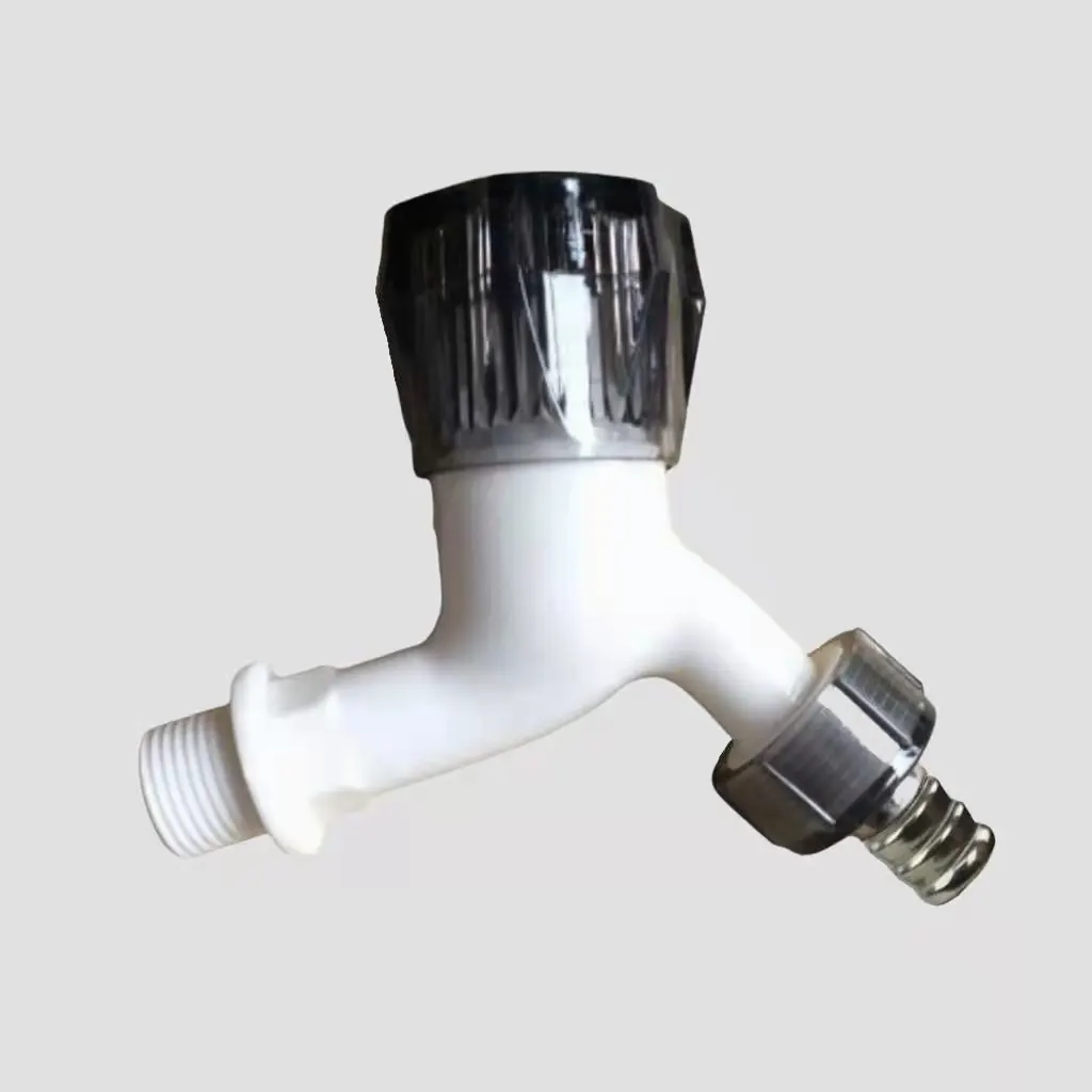 LJ-65 Offre Spéciale Mur Monté 1/2 "en plastique Robinet PVC PP Bibcok L'eau Du Robinet Machine À Laver Robinet