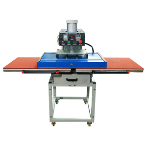 Prensa de transferencia de calor neumática 80x100 máquina de prensa de calor de doble cabezal máquina de prensa de calor giratoria automática neumática - Product Image 5
