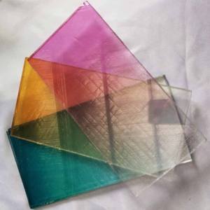 Produsen Kaca Gradien Kaca Seni Berkabel Kustom/4 + 4 Kaca Laminasi Temper Ganda - Product Image 2