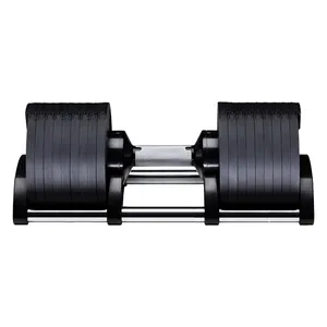 Haltères réglables 19/40Kg 90lb, support avec barre de poids, paire de fer de 24Kg/15Kg, vente commerciale, pas cher