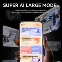 Traducteur portable AI102, assistant vocal, interprétation simultanée, enregistrement audio en temps réel, traduction intelligente AI de poche