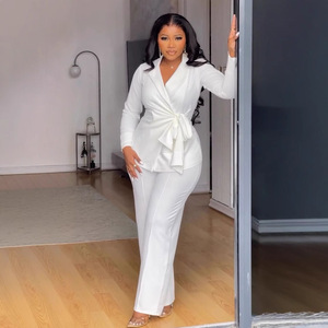 Completo Formale da <span class=keywords><strong>Ufficio</strong></span> <span class=keywords><strong>per</strong></span> <span class=keywords><strong>Donna</strong></span> Taglie Forti, Top in Tessuto Lavorato a Maglia - Product Image 5