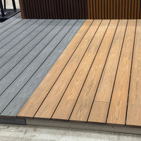 Imperméable extérieur WPC Deck Board Flooring Bois Plastique WPC 3D Wood Grain Composite Decking