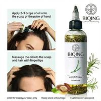 Minyak Pertumbuhan Rambut Herbal Organik Alami Biotin Nutrisi Cepat Minyak Rosemary untuk Produk Pertumbuhan Rambut Label Pribadi