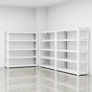 Venta al por mayor Supermercado Garaje Protección contra la corrosión Estantería de metal Ahorre <span class=keywords><strong>espacio</strong></span> Apilamiento Taller Estante de almacenamiento - Product Image 1