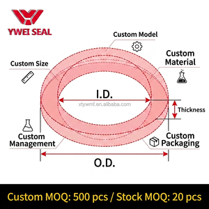 AP1665E/AP2863/AH1467/BP3410 YIWEI Joints d'étanchéité à haute pression NBR/FKM à <span class=keywords><strong>double</strong></span> enveloppe métallique pour moteurs hydrauliques et pompes - Product Image 2