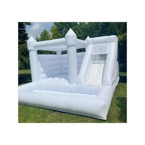 <span class=keywords><strong>Castillo</strong></span> Inflable Personalizado para Bodas, en Color Rosa, Blanco y <span class=keywords><strong>Azul</strong></span> a Elección - Product Image 6