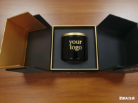 Boîtes cadeaux personnalisées pour bougies de luxe, design de logo personnalisé, ruban, fermeture magnétique, matériaux recyclés écologiques