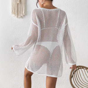 <span class=keywords><strong>Robe</strong></span> <span class=keywords><strong>de</strong></span> <span class=keywords><strong>plage</strong></span> cache-<span class=keywords><strong>maillot</strong></span> en résille à col en V irrégulier, sans manches, ajourée, avec fente latérale, pour <span class=keywords><strong>maillot</strong></span> <span class=keywords><strong>de</strong></span> <span class=keywords><strong>bain</strong></span> - Product Image 2