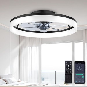 <span class=keywords><strong>Ventilateur</strong></span> de <span class=keywords><strong>plafond</strong></span> réversible moderne urbain de 25 pouces avec lumières LED et télécommande, 6 vitesses, intensité variable - Product Image 1