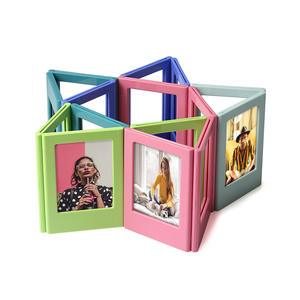 <span class=keywords><strong>Cadre</strong></span> photo magnétique en plastique coloré DIY de nouvelle conception, <span class=keywords><strong>cadre</strong></span> photo ABS pour Fujifilm Mini Instax 12/11/EVO, décoration intérieure - Product Image 1